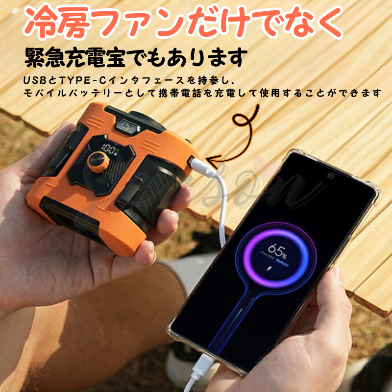 ♥ 猛暑の新常識!風・光・充電もOKな4WAY扇風機 8000mAh