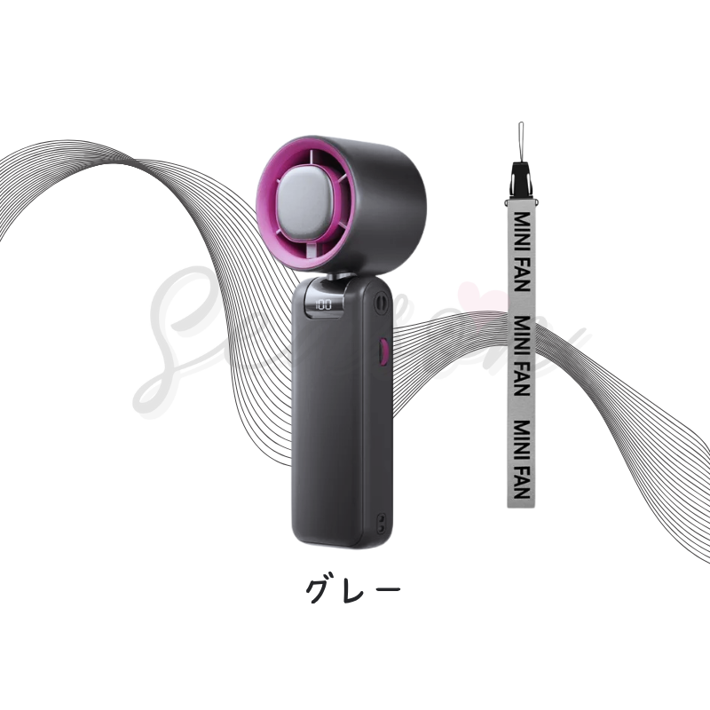 ♥ 瞬間冷感で猛暑を乗り切る!冷却プレート付き3WAYファン 6000mAh