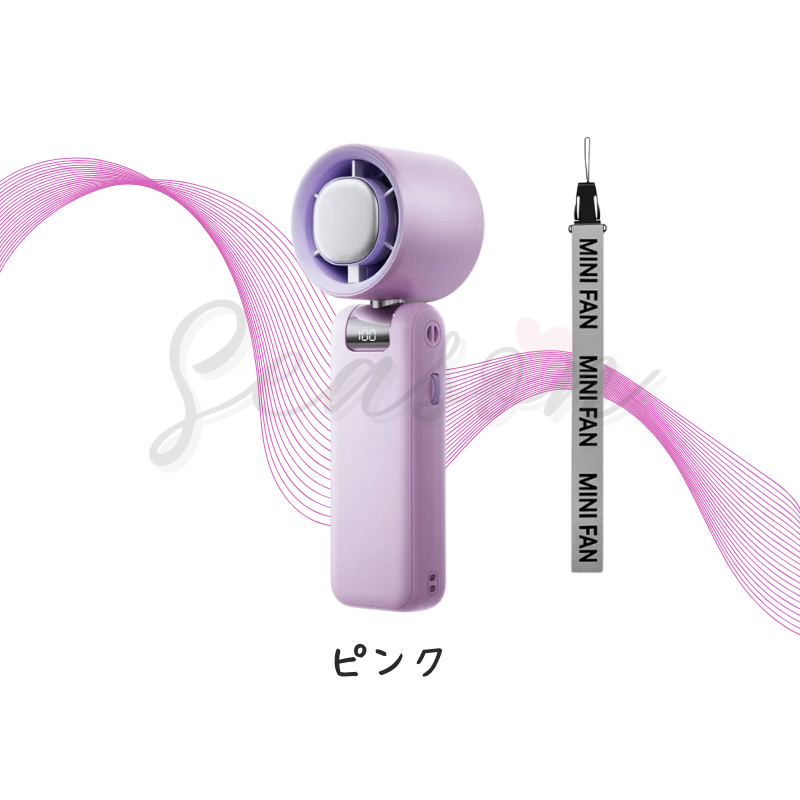 ♥ 瞬間冷感で猛暑を乗り切る!冷却プレート付き3WAYファン 6000mAh