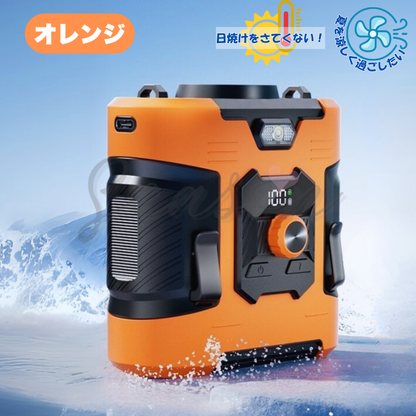 ♥ 猛暑の新常識！風・光・充電もOKな4WAY扇風機 8000mAh