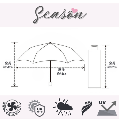 ♥ ファン付き日傘 完全遮光 扇風機傘 晴雨兼用 2段階風力 UVカット 熱中症対策 3000mAh